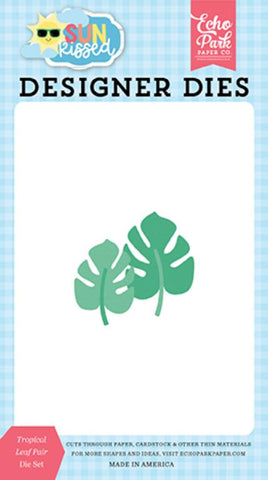 Echo Park Sun Kissed Tropical Leaf Pair Designer Die Set