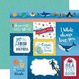 Echo Park Sea Life Multi Journaling Cards Patterned Paper