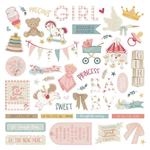 PhotoPlay Paper Sweet Little Princess Element Sticker Sheet