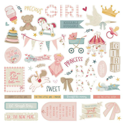 Photoplay Paper Sweet Little Princess Element Sticker Sheet