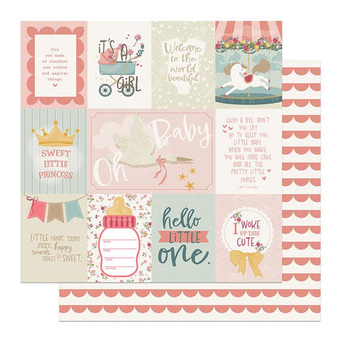 PhotoPlay Paper Sweet Little Princess Hello Little One Patterned Paper