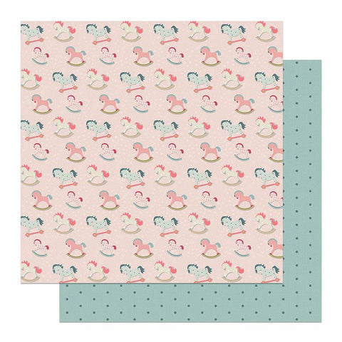 PhotoPlay Paper Sweet Little Princess Rocking Horses Patterned Paper