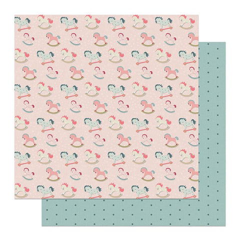 Photoplay Paper Sweet Little Princess Rocking Horses Patterned Paper