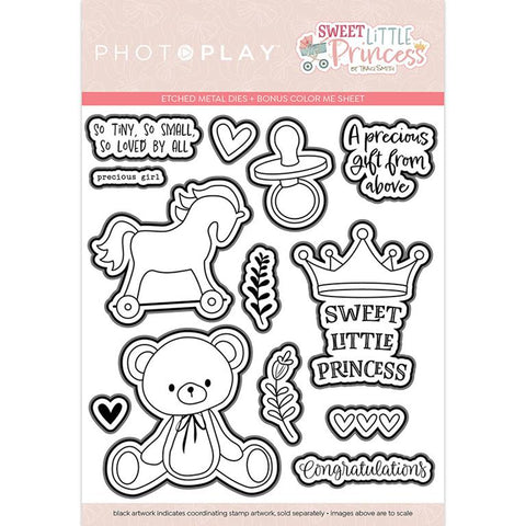 PhotoPlay Paper Sweet Little Princess Etched Metal Die Set