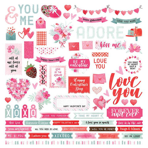 PhotoPlay Paper Smitten Element Sticker Sheet