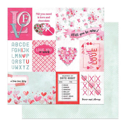 Photoplay Paper Smitten Sweet Love Patterned Paper