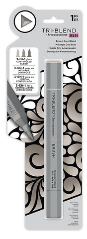 Spectrum Noir TriBlend Brush Marker - Brown Grey Blend
