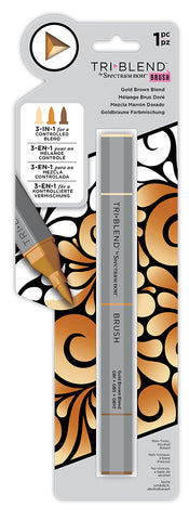 Spectrum Noir TriBlend Brush Marker - Gold Brown Blend
