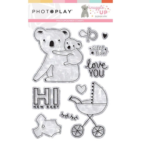 PhotoPlay Paper Snuggle UP Girl Photopolymer Stamp Set