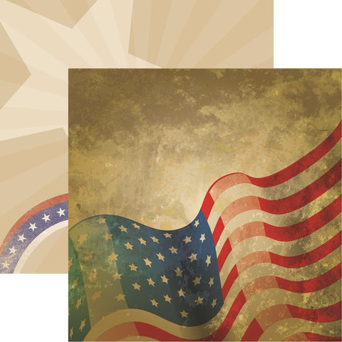 Reminisce Stars and Stripes Old Glory Patterned Paper