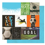 Photoplay Paper MVP Soccer Kick It Cards Patterned Paper