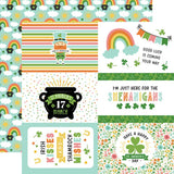 Echo Park Happy St. Patrick's Day 6x4 Journaling Cards Patterned Paper