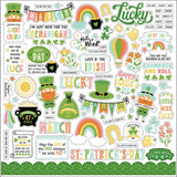 Echo Park Happy St. Patrick's Day Element Sticker Sheet