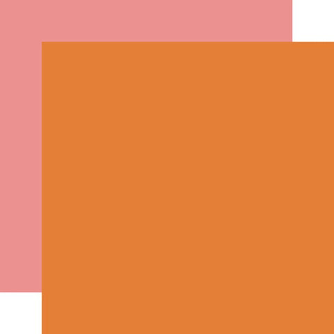 Echo Park Happy St. Patrick's Day Orange / Pink Coordinating Solid