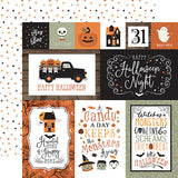 Echo Park Spooky Journaling Cards Patterned Paper