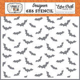 Echo Park Spooky Bats About You Designer 6x6 Stencil