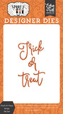 Echo Park Spooky Trick Or Treat Script Designer Die Set