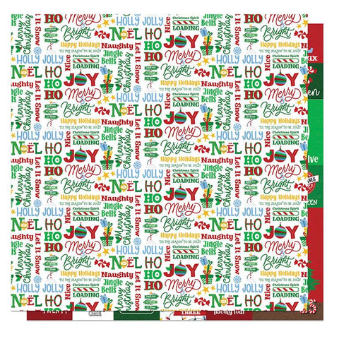 PhotoPlay Paper Santa Please Stop Here Christmas Countdown Patterned Paper