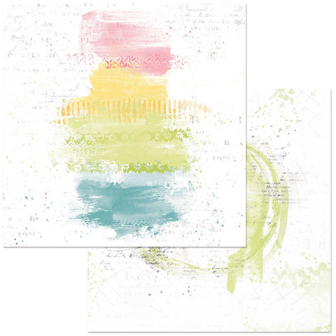 49 & Market Sectrum Sherbet Painted Foundations- Rainbow Patterned Paper