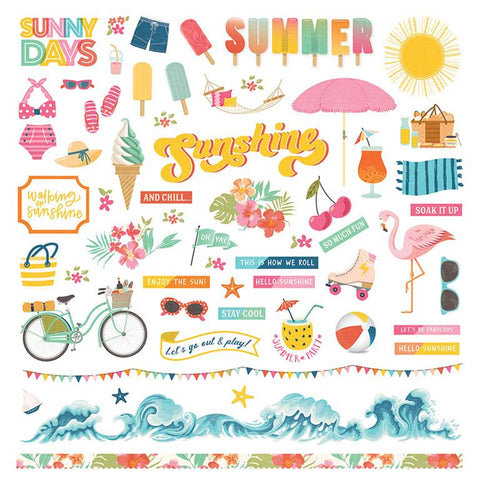 PhotoPlay Paper Sweet Sunshine Element Sticker Sheet