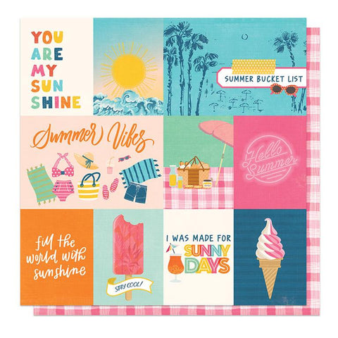 PhotoPlay Paper Sweet Sunshine Summer Vibes Patterned Paper