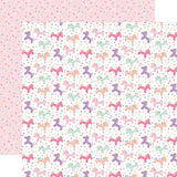 Echo Park It's Your Birthday Girl Unicorn Balloons Patterned Paper