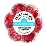 Buttons Galore Treasure Box - Strawberry Daquiri