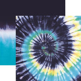 Reminisce Tie Dye Skater Spiral Patterned Paper