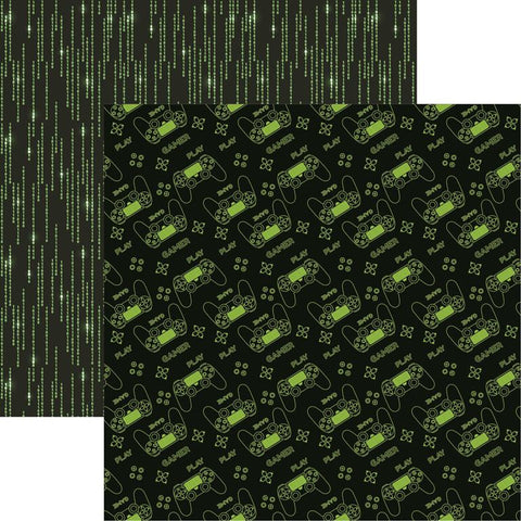 Reminisce Technology Overload Gamer Patterned Paper