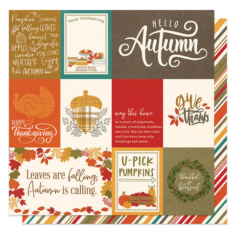 Photoplay Paper Thankful Thankful & Blessed Patterned Paper