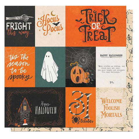 Photoplay Paper Trick Or Treat Fright This Way Patterned Paper