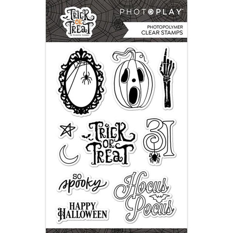 Photoplay Paper Trick Or Treat Clear Photopolymer Stamp Set