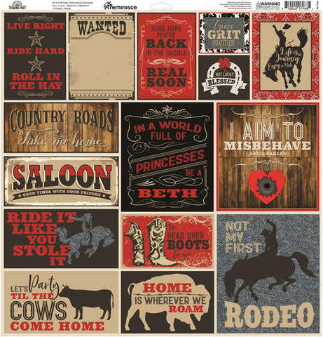 Reminisce Trading Post 12x12 Sticker Sheet
