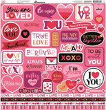 Reminisce True Love 12x12 Sticker Sheet
