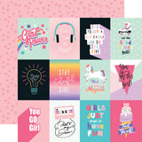 Echo Park Teen Spirit Girl 3X4 Journaling Cards Patterned Paper