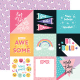Echo Park Teen Spirit Girl 4X4 Journaling Cards Patterned Paper