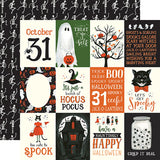 Echo Park Trick or Treat 3X4 Journaling Cards Patterned Paper