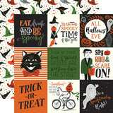 Echo Park Trick or Treat 4X4 Journaling Cards Patterned Paper