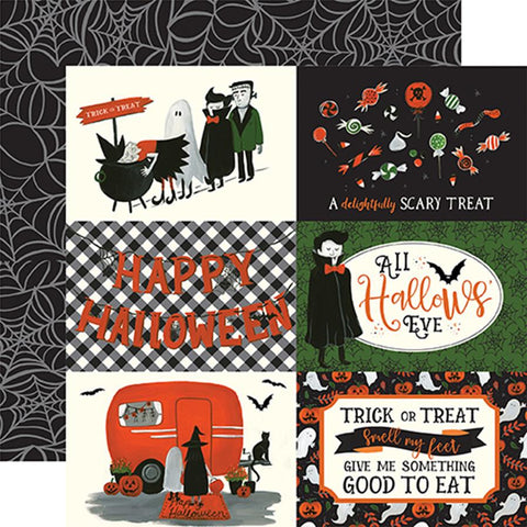 Echo Park Trick or Treat 4X6 Journaling Cards Patterned Paper