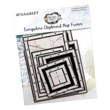 49 and Market Vintage Artistry Everywhere Chipboard Map Frames