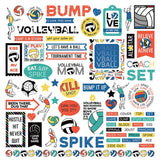 Photoplay Paper MVP Volleyball Element Sticker Sheet