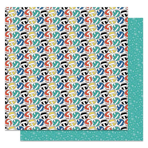 Photoplay Paper MVP Volleyball Dig Patterned Paper