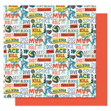 Photoplay Paper MVP Volleyball Block Patterned Paper