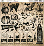 Reminisce Vintage Halloween 12x12 Sticker Sheet