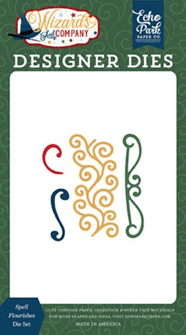 Echo Park Wizards and Company Spell Flourishes Designer Die Set
