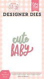 Echo Park Welcome Baby Girl Cute Baby Word Designer Die Set
