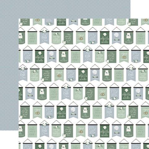 Echo Park Wedding Bells Happily Ever After Patterned Paper