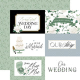 Echo Park Wedding Bells 6x4 Journaling Cards Patterned Paper