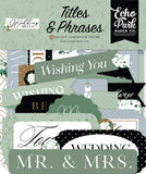 Echo Park Wedding Bells Titles & Phrases Embellishments