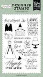 Echo Park Wedding Bells Happily Ever After Designer Stamp Set